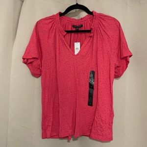 Banana Republic Orange Speckled Blouse